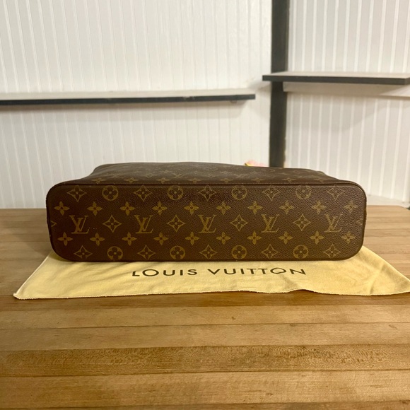 Louis Vuitton LV Vintage Brown Monogram Cabas Mezzo Tote Bag - Picture 6 of 15